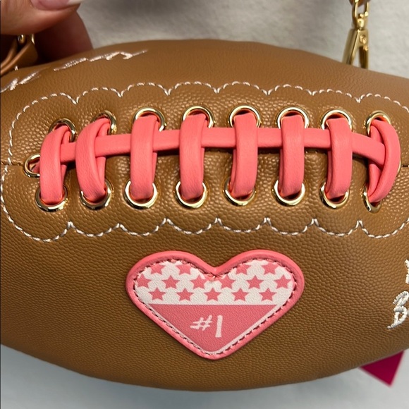 Betsey Johnson | Kitsch XOTOSS Football Bag 🏈 🎀 - Picture 10 of 16